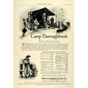  1925 Ad Abercrombie & Fitch Co Clothing Camp Tent Boating 