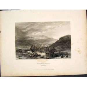  Braemar Castle Aberdeenshire Scotland Old Print C1877 
