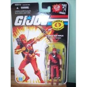  Gi Joe Cobra Red Ninja Enemy Figure Comic Series Toys 