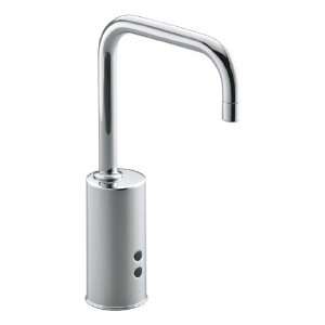   Gooseneck Touchless Electronic Deck Mount Lavatory Faucet witho
