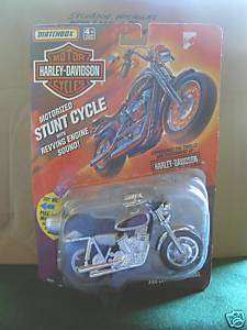 Matchbox HARLEY DAVIDSON STUNT CYCLE Silver Motorized  