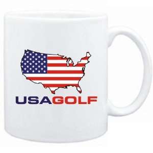  New  Usa Golf / Map  Mug Sports