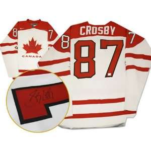    Signed Sidney Crosby Team Canada Jersey   White