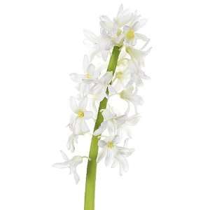  Club Pack of 12 Artificial Cream Hyacinth Silk Flower 