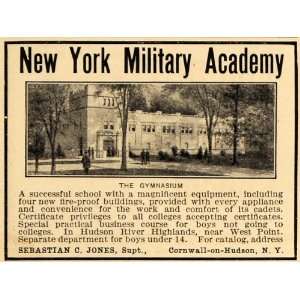  1911 Ad New York Military Academy Boys Gymnasium School 