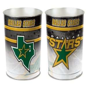    Dallas Stars Waste Paper Trash Can   NHL Trash Cans
