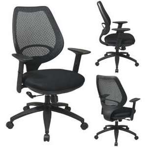   Chair with Black Mesh Seat, 2 to 1 Synchro Tilt, Seat Slider and Nylon