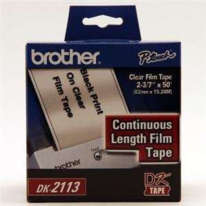  Brother International, Cont Film Label Blk/Clear (Catalog 