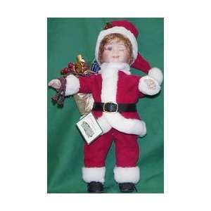  Winking Chris Claus   14 Inch Porcelain Christmas 
