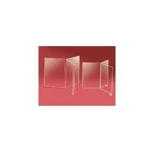 Cal Mil 6469   3 Wing Footed Card Holder w/ 5 x 7 in Card Size, Clear 