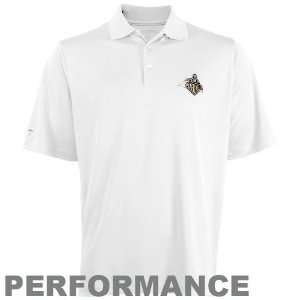  Antigua Purdue Boilermakers White Exceed Performance Polo 