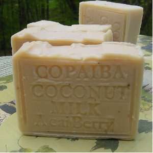  Handcrafted Copaiba Soap with Acai Berry Butter Brazilian 