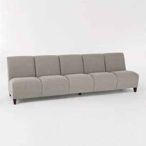  Siena Series Armless 5 Seat Sofa Finish Medium, Material 