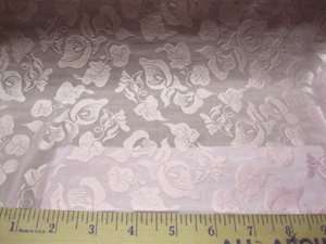 Discount Fabric Stretch Mesh Lace Baby Pink Floral Burnout 84 wide 