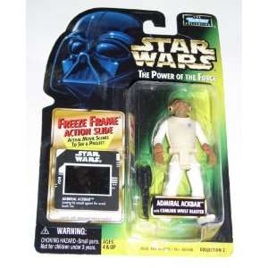   of the Force Freeze Frame Admiral Ackbar Action Figure Toys & Games