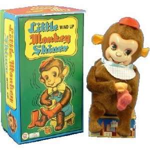  Shoe Shine Monkey Tin Wind up Toy Toys & Games