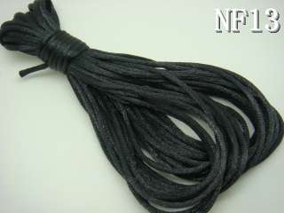 10M/Roll black Nylon Silk Jewelry Necklace thread Cord 2mm NF1  