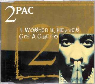 2pac i wonder if heaven got a ghetto 1997 4 track single cd
