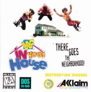 WWF In Your House PC CD classic wrestling sports game  