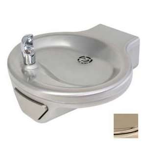  Round Fountain, Single, Brass Bubbler, Stainless Steel 