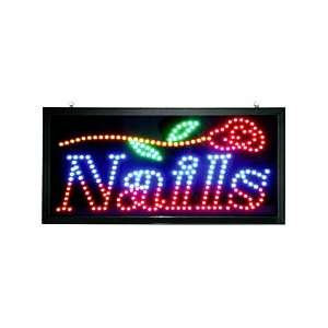  Nails Chasing Flashing LED Sign 13 x 24