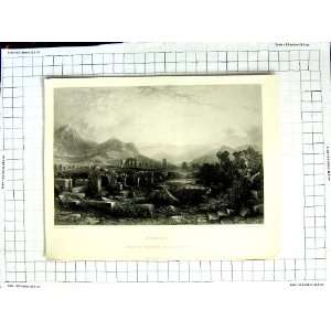  Allom Willmore Engraving Ephesus Mountains Ruins