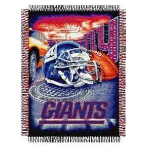  New York Giants 48x60 Woven Tapestry Throw Blanket (Home 