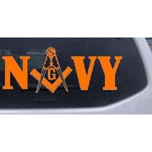  Orange 46in X 17.8in    Masonic Freemason Navy Military 