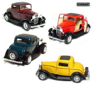  Set of 4 5 1932 Ford 3 Window Coupe 134 Scale (Green 