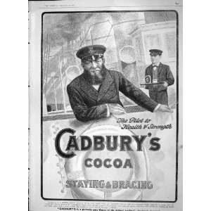  1903 ADVERTISEMENT CADBURYS COCOA DRINKING CHOCOLATE
