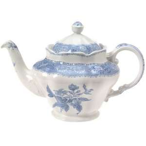  Spode Camilla Blue Earthenware 6 Cup Teapot and Cover 