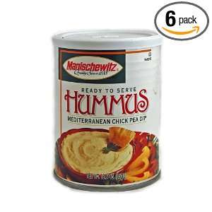 MANISCHEWITZ RTS Hummus , 12.5 Ounce Tins (Pack of 6)  