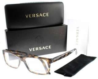 VERSACE VE 3134 875 GREY HAVANA DESIGNER EYEGLASSES 725125707558 