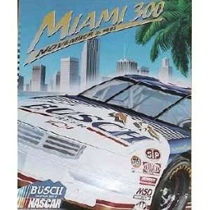  NASCAR (Miami 300, Busch) Sports Poster Print   14 X 17 