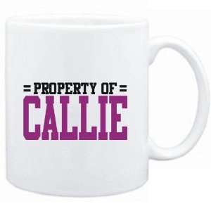 Mug White  Property of Callie  Female Names  Sports 