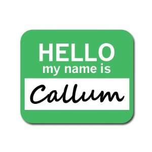  Callum Hello My Name Is Mousepad Mouse Pad