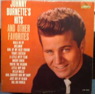 JOHNNY BURNETTE hits & other favorties LP LRP 3206 VG  