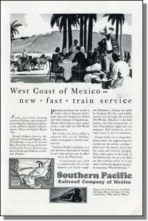 1930 Southern Pacific Railroad to Mexico Print Ad  