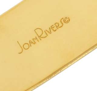 Joan Rivers Gold Tone Square Bangle Bracelet  