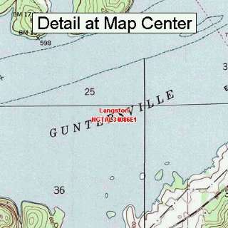  USGS Topographic Quadrangle Map   Langston, Alabama 