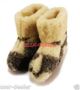 GENUINE SHEEP WOOL SLIPPERS BOOTS MENS WARM NEW  