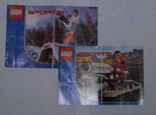 Lot 2 Lego Sports Instructions ONLY 3535 Skateboard Street Park 3536 