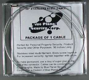 36 Inch Security Cable Stainless Steel  