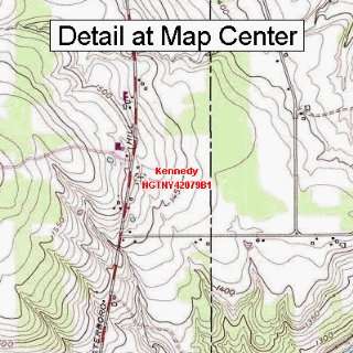   Topographic Quadrangle Map   Kennedy, New York (Folded/Waterproof