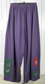 full elastic waist pair of wide leg pants with a variety of color 