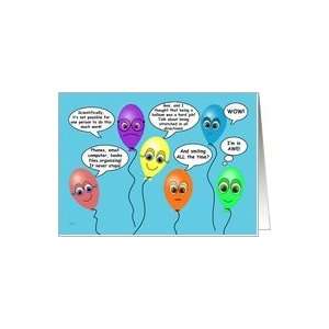  Administrative Professionals Day Funny Balloons Card 
