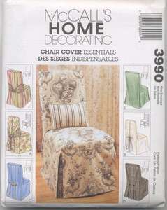McCalls 3990 CHAIR COVER ESSENTIALS Pattern  