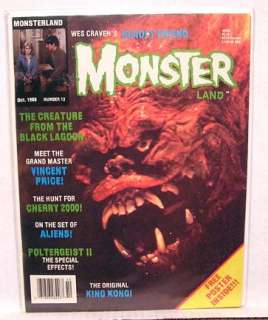 Oct 1986 MONSTER LAND Magazine CREATURE BLACK LAGOON  