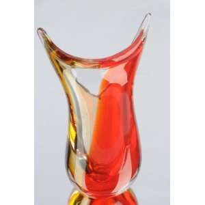  Handmade Glass Ruby Sommeros Glass Vase 