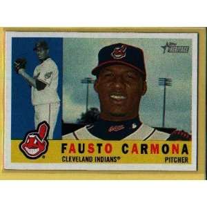  2009 Topps Heritage #441 Fausto Carmona SP   Cleveland 